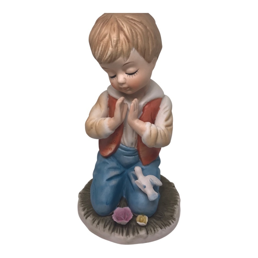 Vintage UCGC Ceramic/Porcelain HandPainted Boy and Girl Figurines